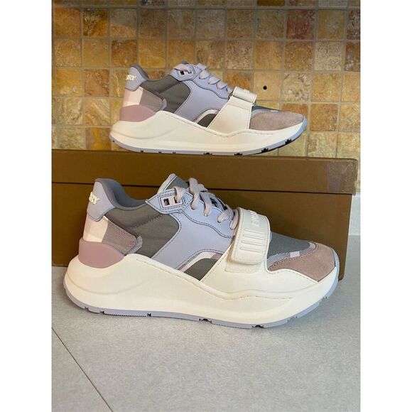 Burberry Ramsey Vintage Check Low Top Sneakers‎ Size 35.5/ 5.5 - Picture 1 of 10